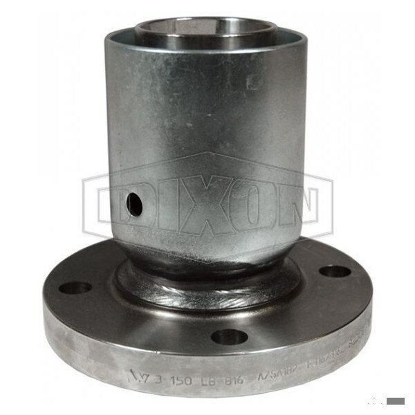 Holedall External Swage Fixed Flange, 2 ID x 2-28/64 to 2-40/64 OD in, 316 SS, Domestic